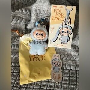 Official Popmart Pin For Love Labubu Letter D